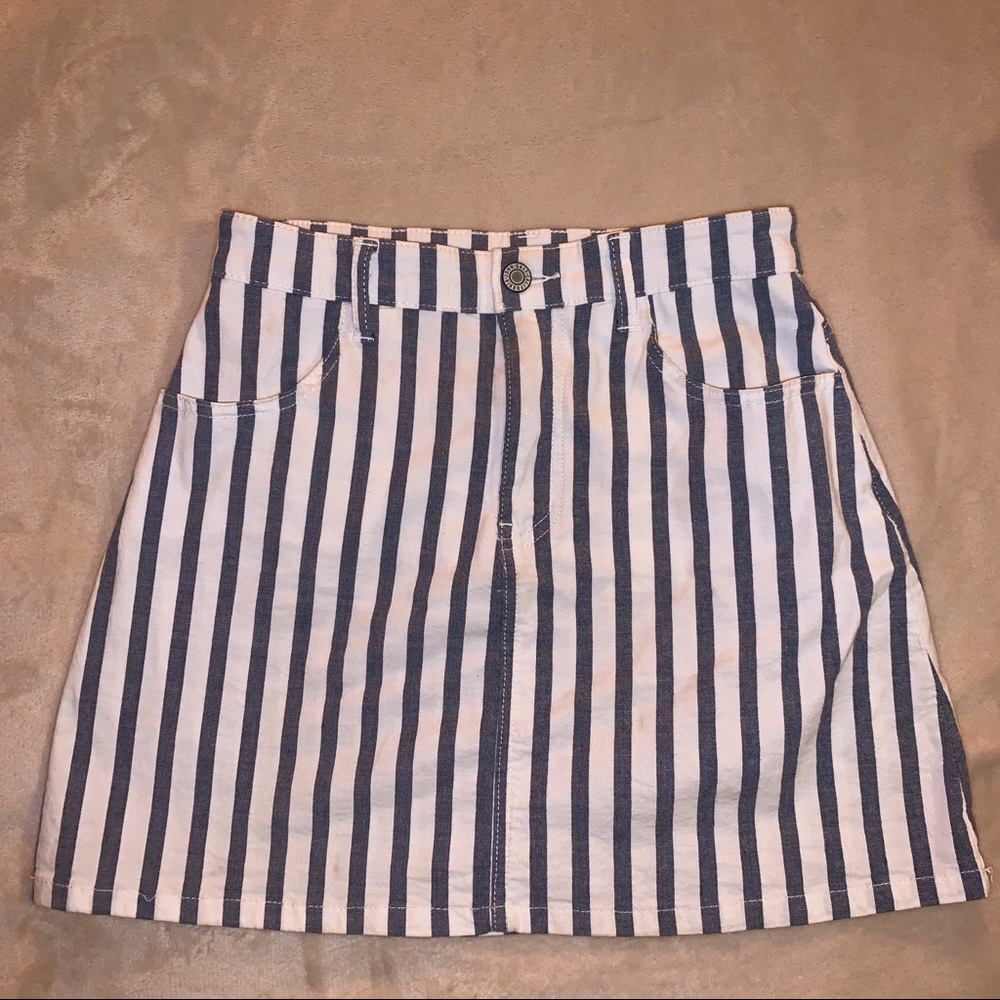 brandy melville striped skirt